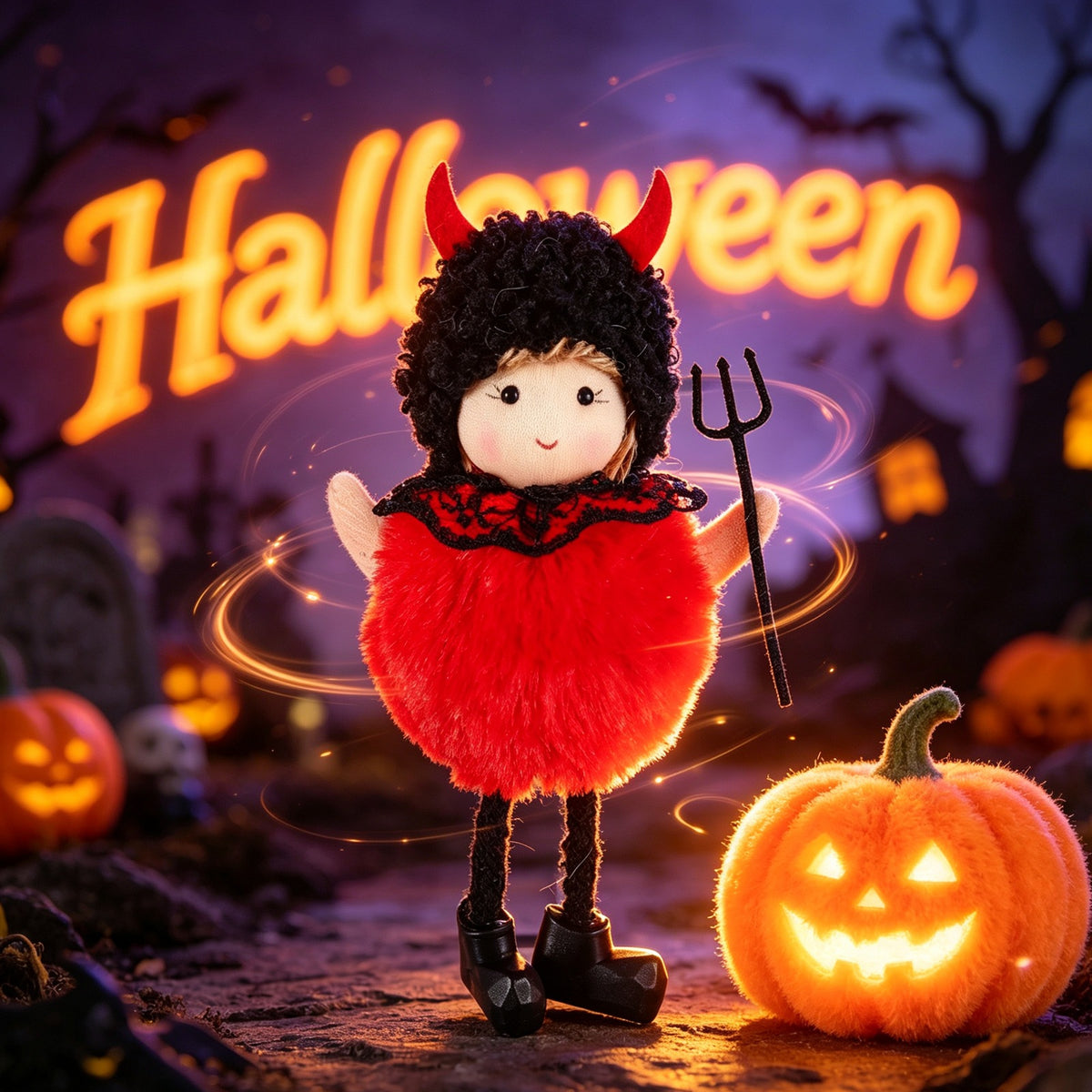 Halloween Hanging Decorations, Ghost Festival Bar Pumpkin Witch Decor, Broomstick Haunted House Props, KTV Decoration Supplies
