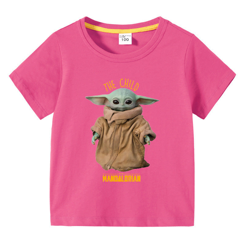 Children's summer short sleeved T-shirt