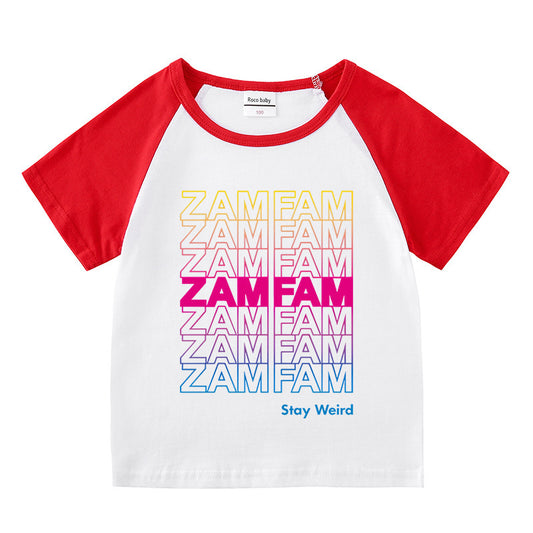 Children's summer short sleeved T-shirt