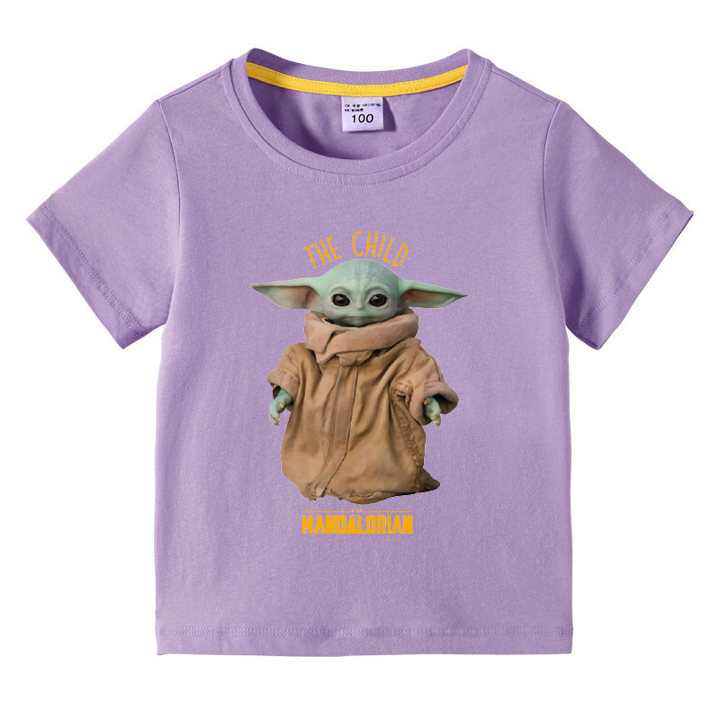 Children's summer short sleeved T-shirt