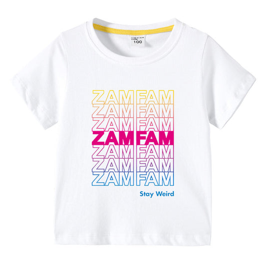Children's summer short sleeved T-shirt