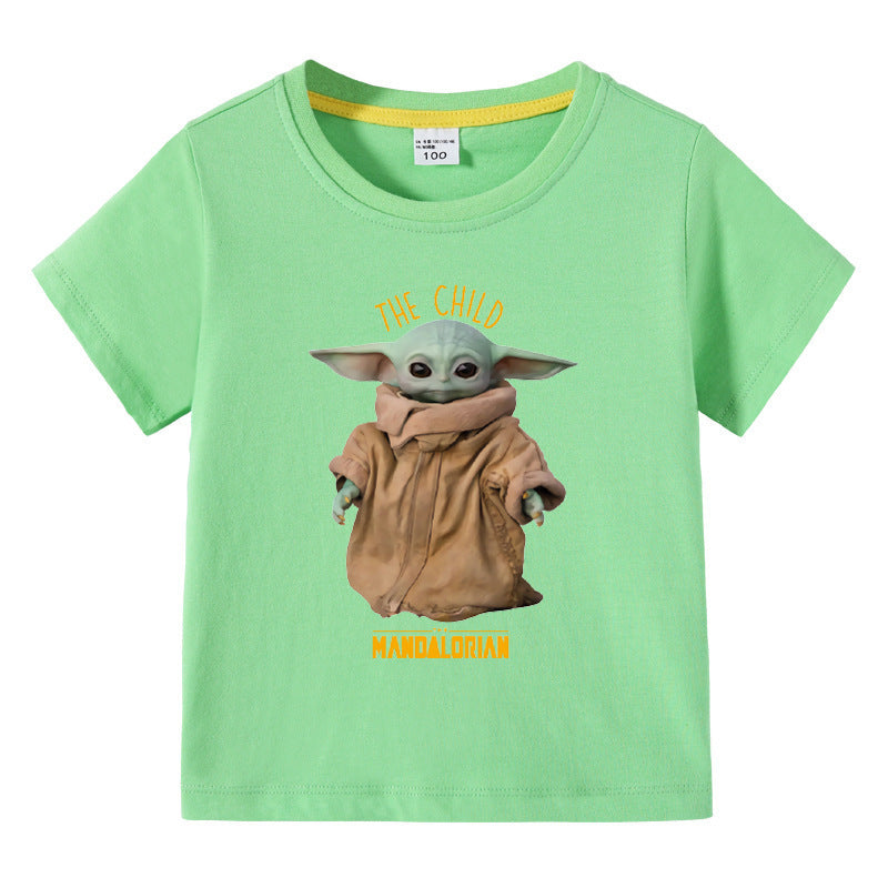 Children's summer short sleeved T-shirt