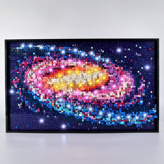 Suitable for LEGO Art series 31212 Galaxy LED building block toys remote control lighting fixtures and light groups