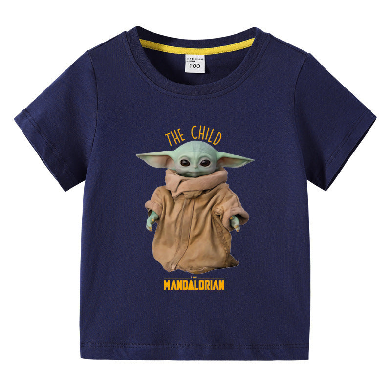 Children's summer short sleeved T-shirt
