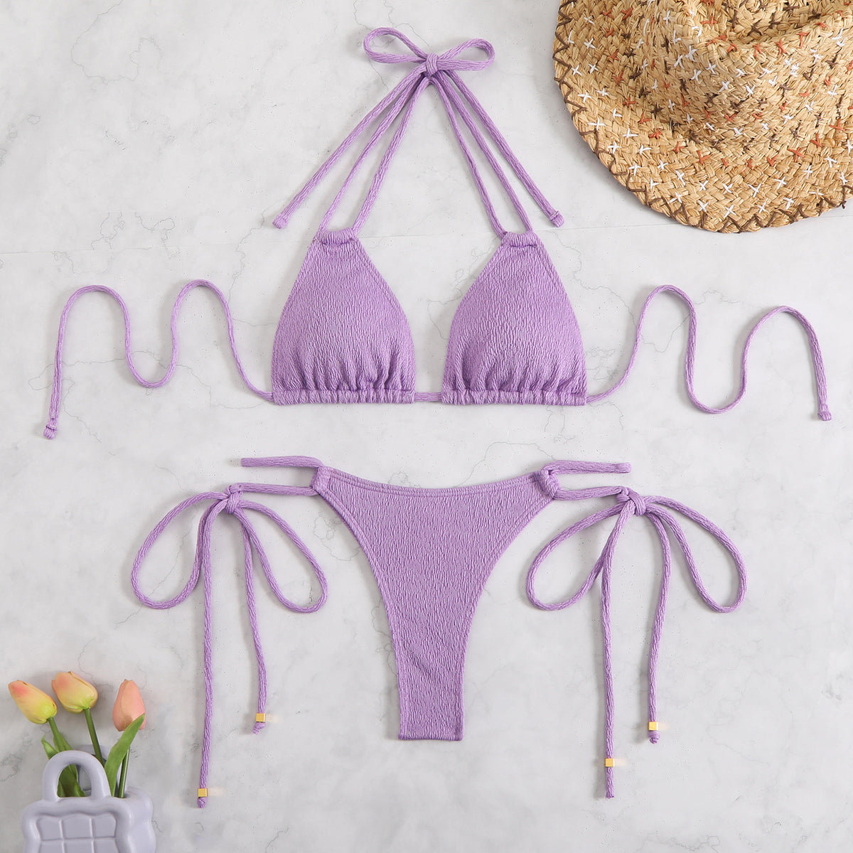 Bikini solid color bikini