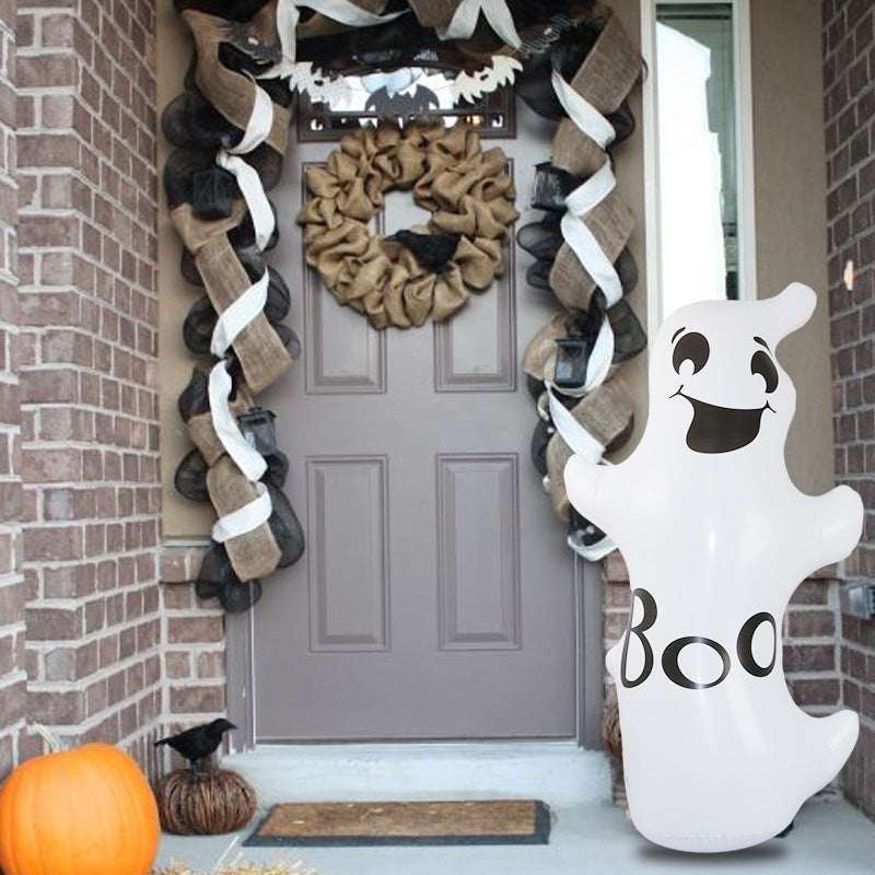Halloween Pumpkin Head Tumbler Inflatable Standing Ghost Garden Ornaments Holiday Party Decoration Props