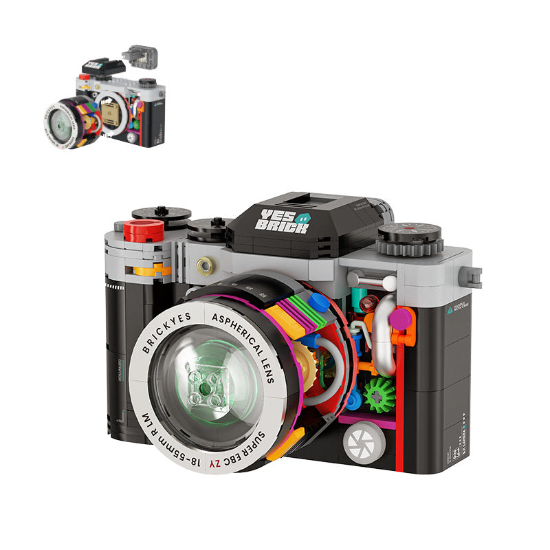 Camera Technology Trendy Play Building Blocks Children's Compatible Lego Medium Particle Assembly Christmas Children's Gift Toys